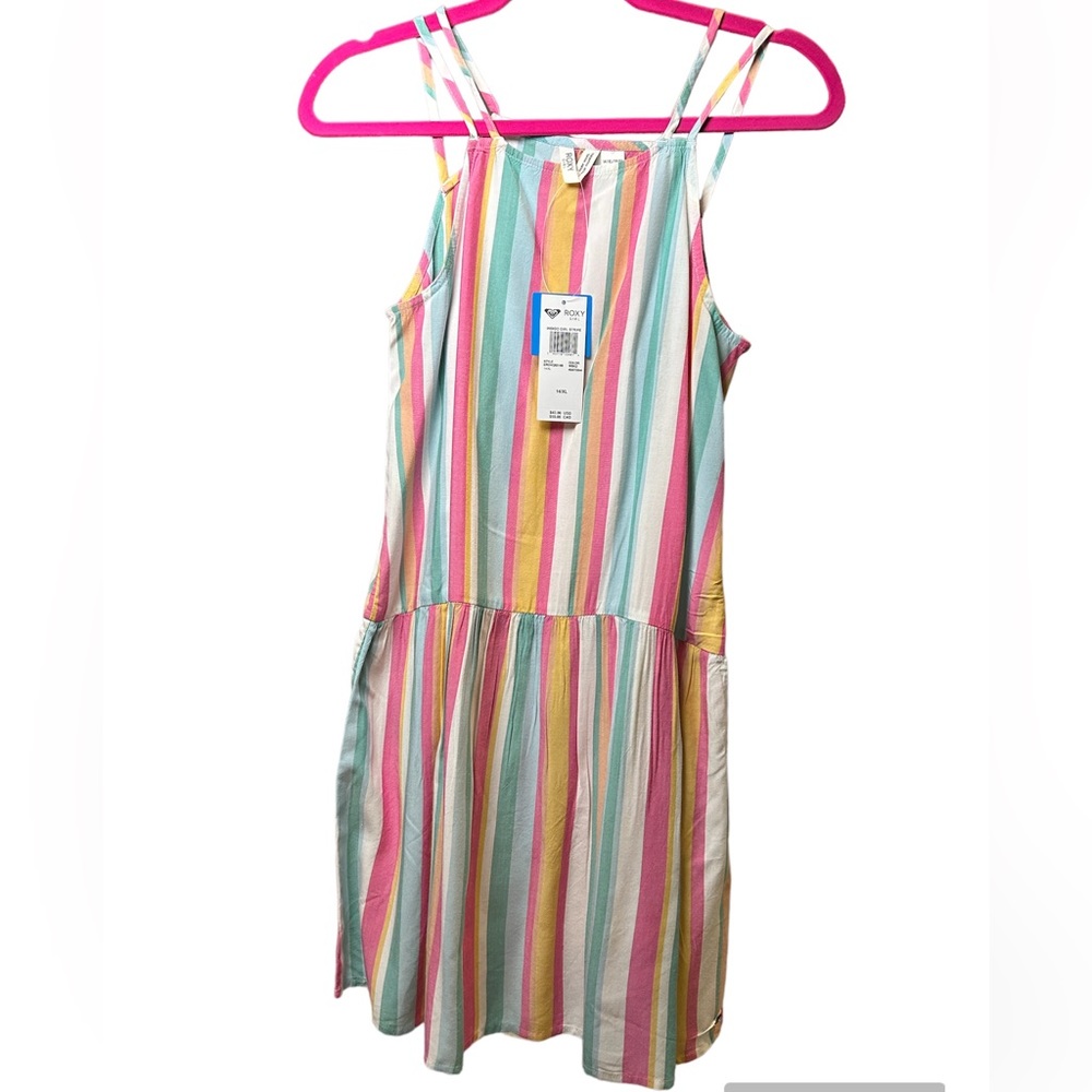 Roxy girls striped summer dress size 14/XL